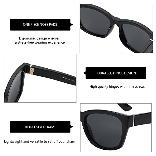 ZENOTTIC Cat Eye Sunglasses Women Polarized - Vintage Square Shades UV Protection Retro Oversized Sun Glasses for Driving4