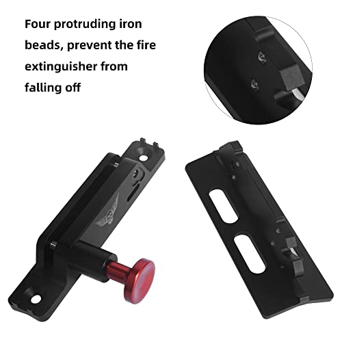 Fire Extinguisher Mount Kit, Beiguoo Adjustable Roll Bar Fire Extinguisher Mount Holder for Jeep Wrangler TJ JK JKU JL UTV Polaris RZR Ranger Camper Van, Aluminum