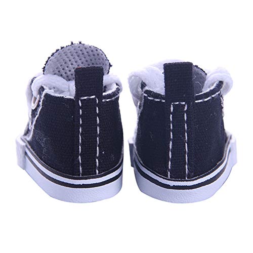 BSTCAR Puppenschuhe 5,5CM Mini Schuhe Klassische Sehr Klein Canvas Schuhe Stoff Schuhe Fingerspielzeug Puppen, Kind-Geschenk-Spielzeug