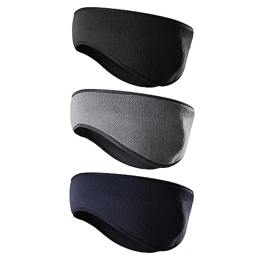 Image of Fleece Ear Warmers /Muffs Headband for Men & Women Kids Perfect for Winter Running Yoga Skiing Work Out Riding Bike in Cold and Freezing Days