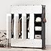 JOISCOPE Armoire,Penderie Vetement,Étagères de Rangement,Armoire Modulable pour Chambre,en Plastique,Grande capacité,Noir et Blanc,10 Cube