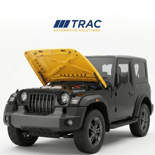 Image of TRAC Hand Free Hood /Bonnet Opening Gas Spring System Compatible with Mahindra THAR &Thar ROXX (Gas Springs + Brackets) -ULTRA Lift Dynamic Gas Spring | Car Accessory | Easy Installation