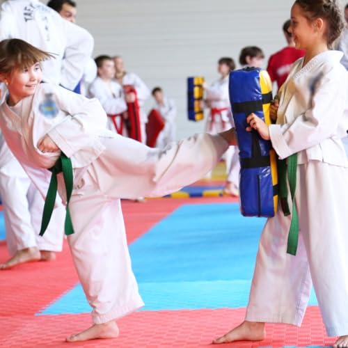 XPEX 260cm Judo gürtel Judo Karate Gürtel Belt Kampfkunst Karate Judo Baumwolle Taekwondo Belts Professioneller Karate Aikido Belt für Kinder Erwachsene Kampfsportgürtel (Grün)