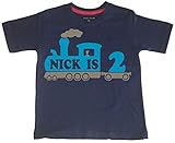 trent edwards salon 100 % algodón Edward Sinclair Camiseta personalizada con nombre de tren de segundo cumpleaños