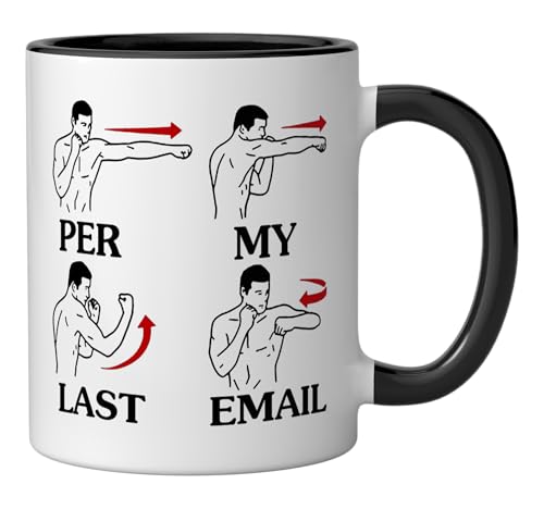 Taza cerámica divertida Per My Last Email 11 oz miniatura 2