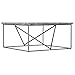 Hooker Furniture Besties 36" Square Stone Top Coffee Table in Gray