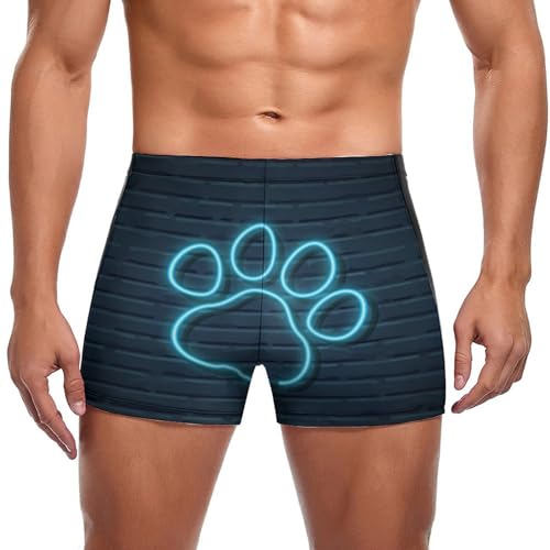 Slip short de bain homme imprimé palmier à séchage rapide