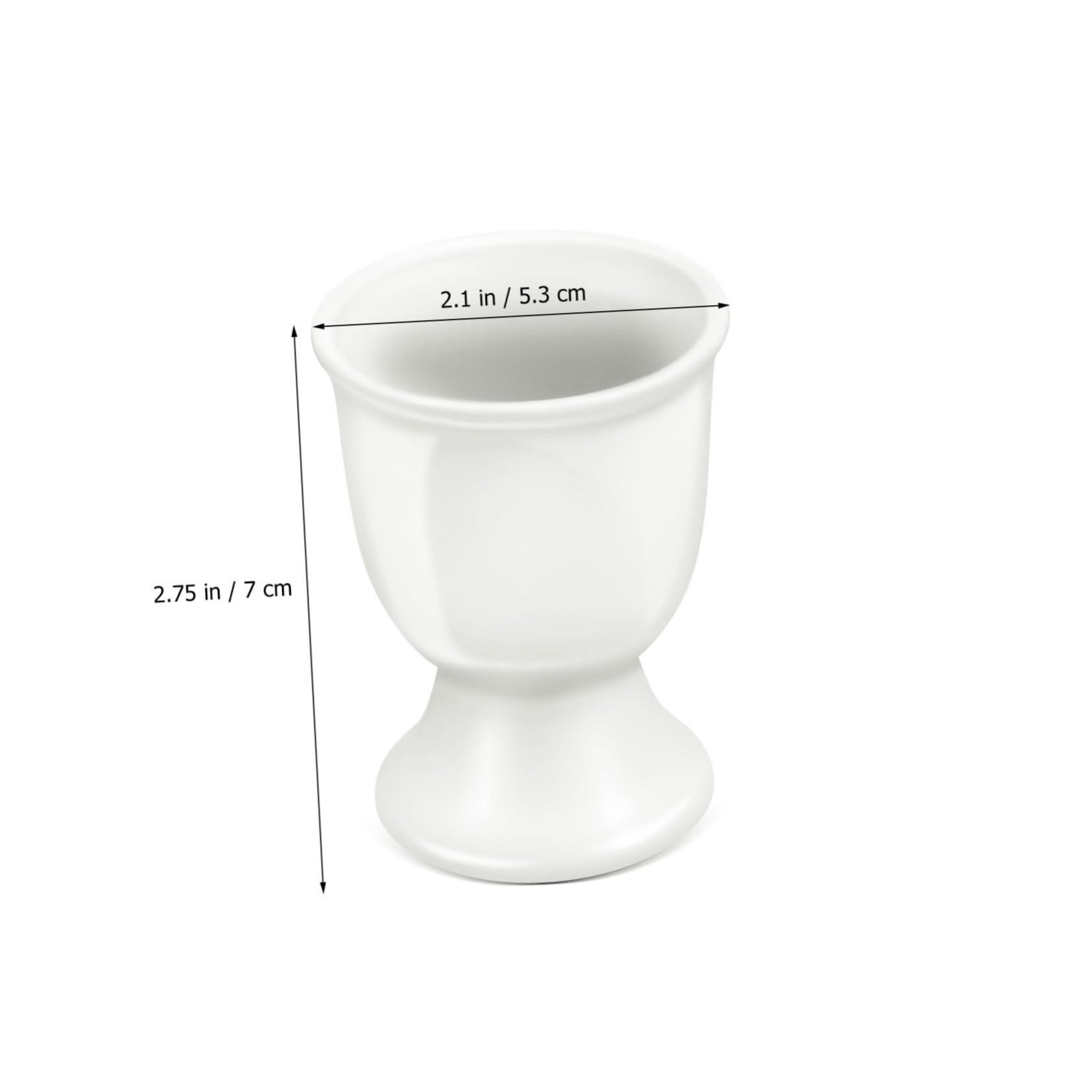 OFFSCH 4Pcs Ceramic Egg Cups Elegant Hard Boiled Egg Holders for Kitchen Dining Stable Design for Breakfast Brunch for Family Gatherings and Afternoon Tea