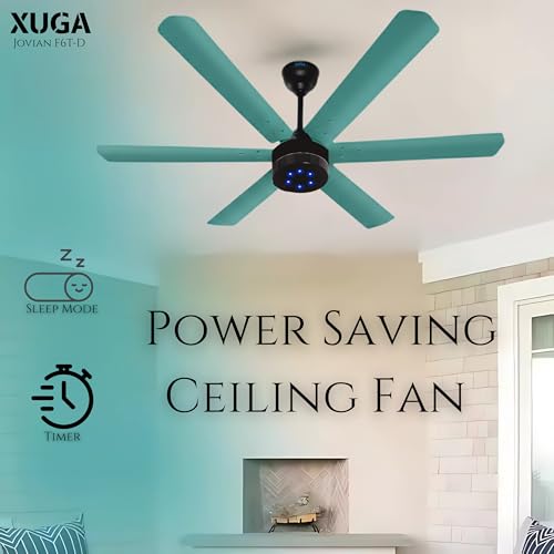 Image of XUGA Jovian F6T-D Premium Smart 1200mm, BEE 5-star BLDC fan,6 Blade,Remote Ceiling fan for Home, 100% Copper Motor,Energy Saving, High Air Delivery,LED(5 Year Warranty)