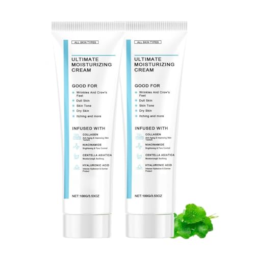 100g*2pcs Youthful Formula Ultimate Moisturizing Cream,Deep Korean Face Moisturiser Anti Wrinkle,Lifting & Firming Face Cream for Dry Skin,Strengthens Skin Barrier Cream,Safe for All Skin Types
