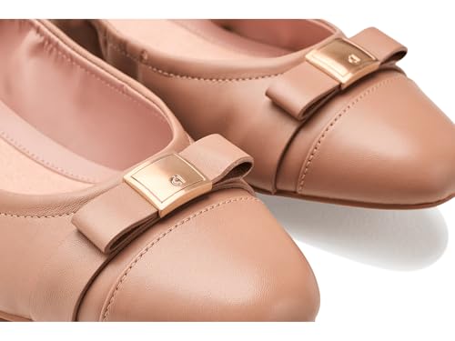 Cole Haan Women's Shoes - Go-to Tova Bow Ballet Flat, Tuscan Sand Leather, 7-B US by Cole Haan - Used condition - Image 2