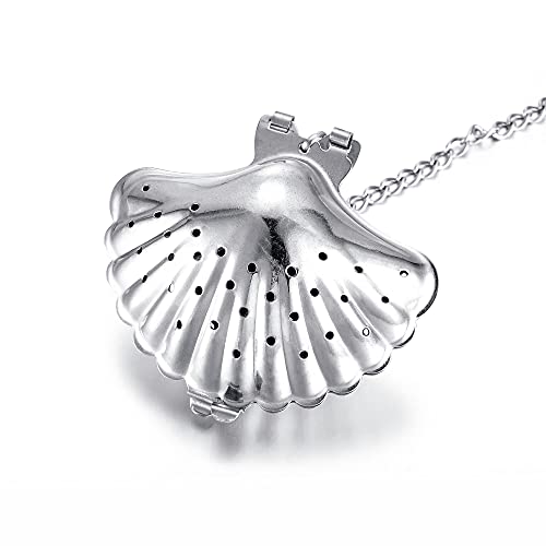 Disiwene 7 Pack Loose Leaf Tea Infuser, Tea Strainer Stainless Steel Tea Ball With Chain And Drip Trays, Small Tea Filter Set For Mug (Silver-Set A) #TOP5