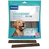 Virbac CET Veggiedent FR3SH Tartar Control Chews for Large Dogs Over 66 Pounds, Plant-Based Formula, 30 Count Bag