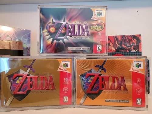 Image of EVORETRO SNES & N64 Game Storage Display Acrylic Protector Case Compatible with Nintendo N64 Game Holder & SNES Game Storage Boxes - 4MM Acrylic SNES Box Protector Clear Case (2 Pack)