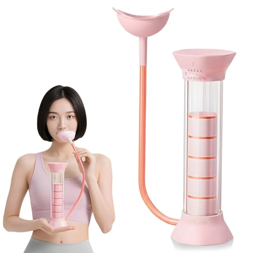 2025第2世代改良 肺活量を鍛える器具 【フィットネスコーチ推奨】 呼吸ダンベル 呼吸訓練器具 呼吸筋 肺活量トレーニング 腹式呼吸 鍛える グッズ 腹筋トレーナー 重力を自由に調整 呼吸持久力マシン エクササイズ器具 持ち運びが簡単 男女兼用 コア強化 (ピンク)