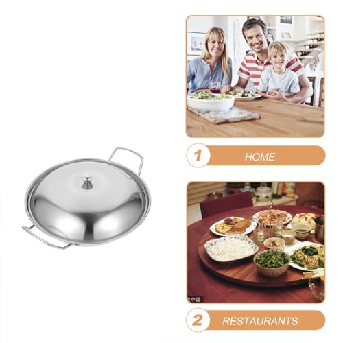 Tapa para Wok de acero inoxidable gruesa y antiadherente miniatura 4