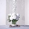 BalsaCircle 32-Inch Tall Clear Mirror Display Box Holder Flower Riser Vase Centerpiece Floor Standing Pedestal Wedding Supplies
