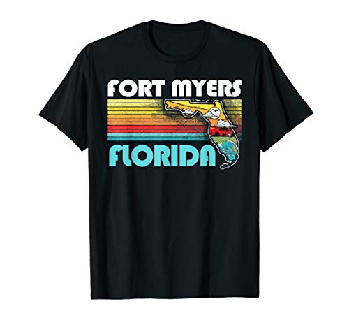Vintage Fort Myers Beach Florida Nature & Outdoors Retro T-Shirt