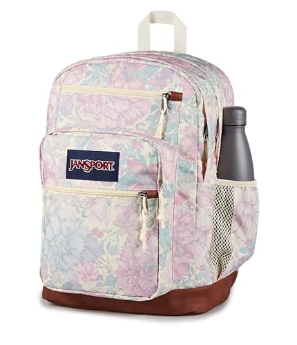 Image of JanSport Cool Backpack with 15-inch Laptop Sleeve, Large Computer Bag Rucksack with 2 Compartments, Ergonomic Straps, Faded Tapestry