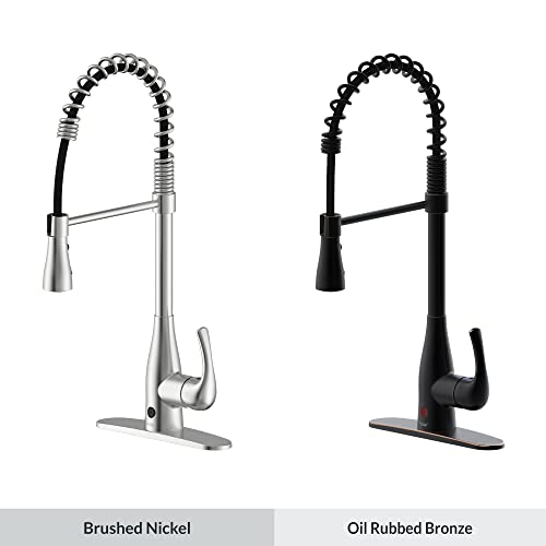 Bio Bidet Flow Touchless Kitchen Faucet with Pull Down Sprayer, Spring Neck, Single Handle, Oil Rubbed Bronze