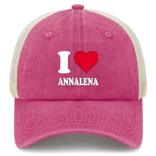 I Love Annalena Baseball hat Running caps for Her
