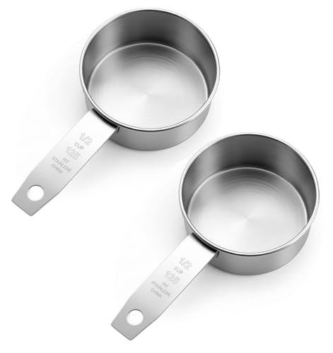 2 piezas de vaso medidor acero inoxidable 125 ml miniatura 7