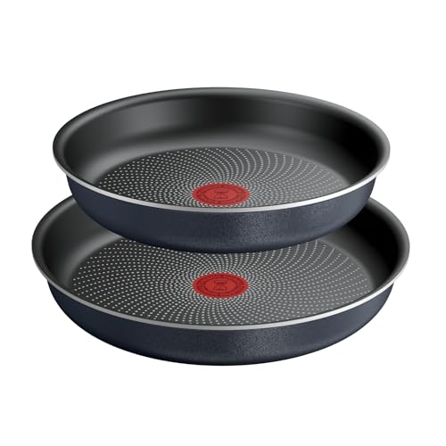 Tefal Ingenio Enjoy, Lot 3pièces, Poêles légères, Technologie Light Tech, Poignée amovible, Revêtement Titane antiadhésif, L7239043 – Image 3