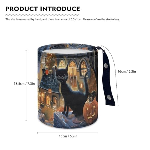 Image of Castle Cat Vehicle Trash Can Mini Car Trash Bin Car Organizer for Back Seat, Floor, or Hanging Headrest Car Decor Road Trip Essentials