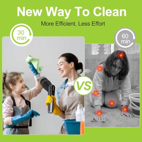 Image of Dreazu Pro Electric Spin Scrubber, 10-in-1 Cleaning Brush with Retractable Handle, 44 lbs High Torque Variable Speed Shower Scrubber for Bathroom, Kitchen, Tile Floors, Bathtub, Toilet & Car