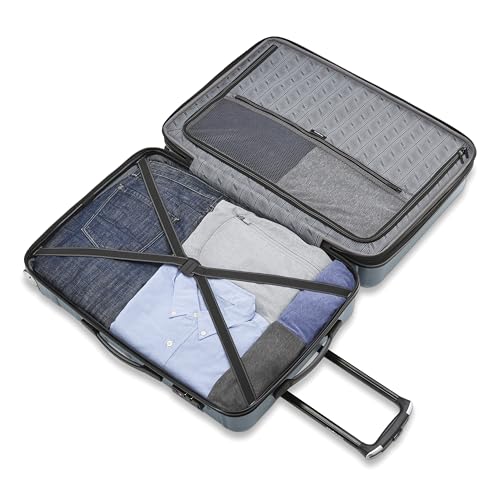 Image of Samsonite Omni 2 Hardside Expandable Luggage with Spinner Wheels, Slate Blue, 2-Piece Set (Carry-on /Medium), Omni 2 Hardside Expandable Luggage With Spinner Wheels