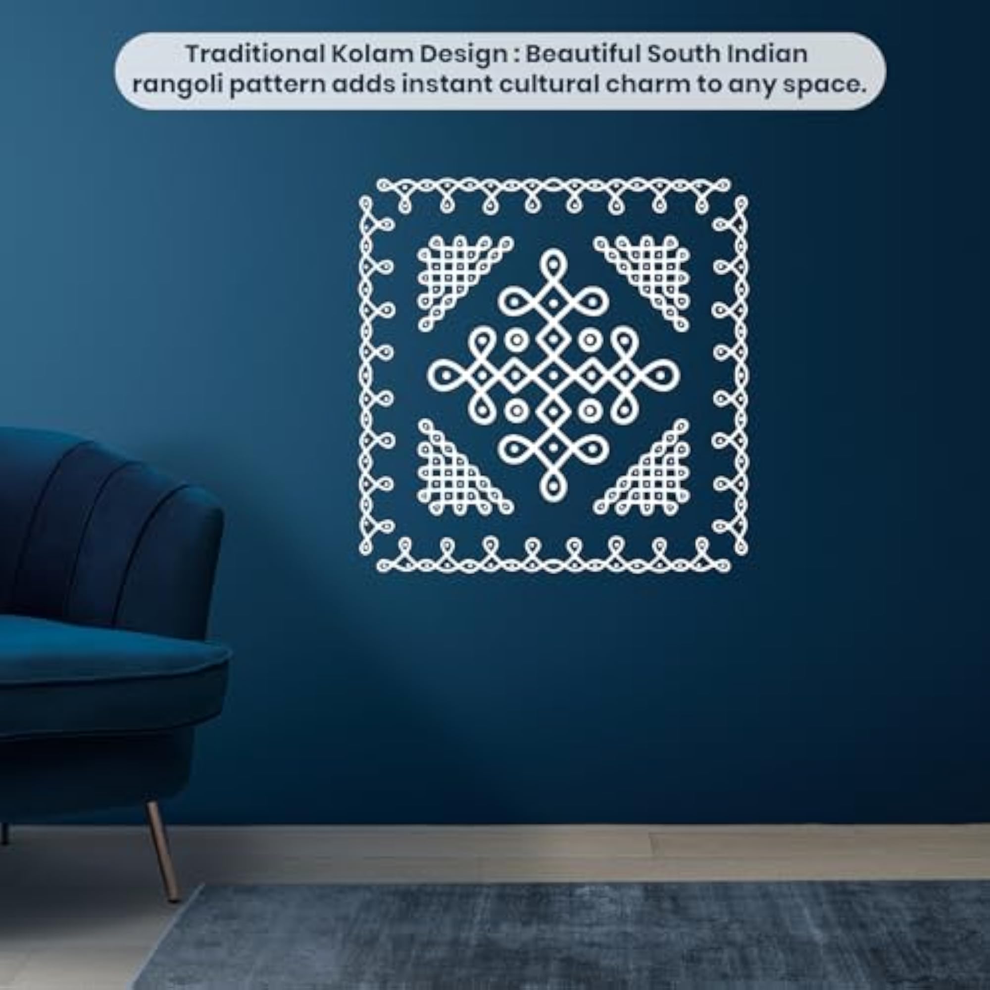 Big Size Kolam Wall Stickers for Home Decor