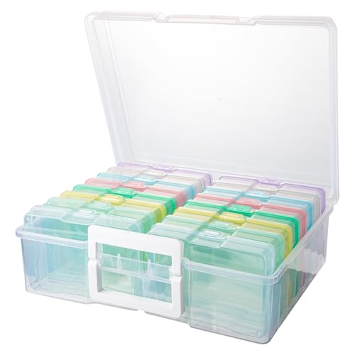 CraftGenes Craft Organizers and Storage, Photo Storage Box...