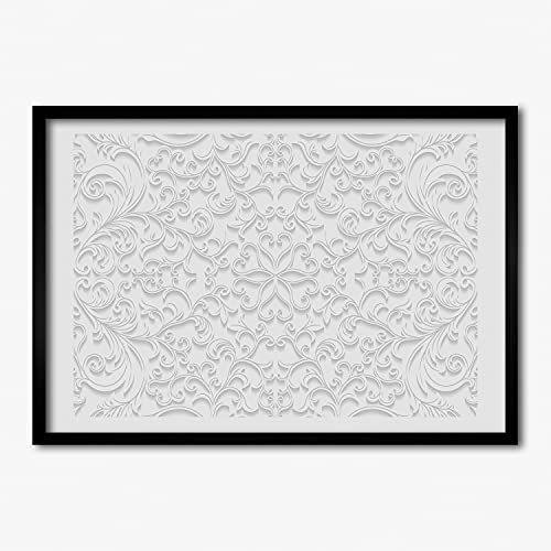 Tableau moderne cadre bois 70x50 cm Tulup pour décoration murale salon