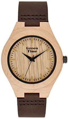 GreenTime Orologio da polso da donna Ida in legno d'acero con cinturino in  pelle - ZWO30I : Amazon.it: Orologi