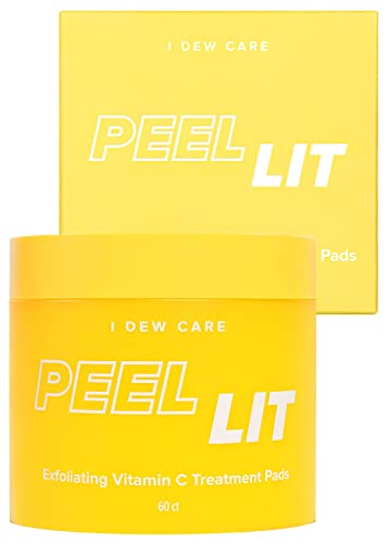 I Dew Care Face Peel Pads - Peel Lit | Citric Acid Vitamin C, Exfoliating, Resurfacing With Aha And Pha, Dual Texture, 60 Count #TOP26