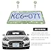 Ohleats Car License Plate Frame, Sparkling Stainless Steel License Plate Frame, Bling Diamond License Plate Holder Cover for Women Men, Universal Exterior Car Accessories (Light Green)