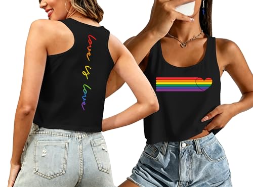 Débardeur cœur arc-en-ciel tiorhooe pour célébrer l'amour et l'inclusivité