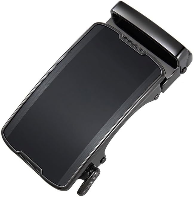 Men's Automatic Alloy Buckle Film Belt Business Banquet Accessories