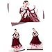 JRUIA Women's Waltz Competition Dancing Outfit Professional Ballroom Dance Dresses with Rhinestone and Embroidery,A,L