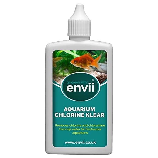 Envii Aquarium Chlorine Klear - akvarium vattenbalsam förvandlar vatten till säkert hälsosamt vatten – behandlar 2 500 L