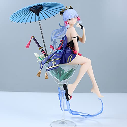 Limutoy Genshin Impact 2Nd Generation Wine Glass Umbrella Ayaka 1/7 Action Figure-Genshin Impact Figure Merch Pvc Collection Model, 28Cm/ 11 Inches #TOP29