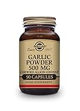 ajo capsulas parasitos Solgar Ajo en Polvo 500 mg Cápsulas vegetales - Envase de 90