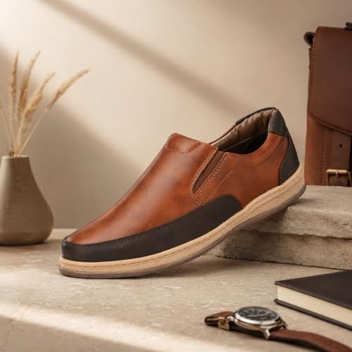 Image of Centrino Loafers for Men Causal | Casual Shoes for Men | Soft Cushioned Insole| Moccasins | Lighweight Shoes (3392)
