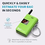 BACtrack Keychain Breathalyzer | Portable BAC Alcohol Tester | Green - Image 2