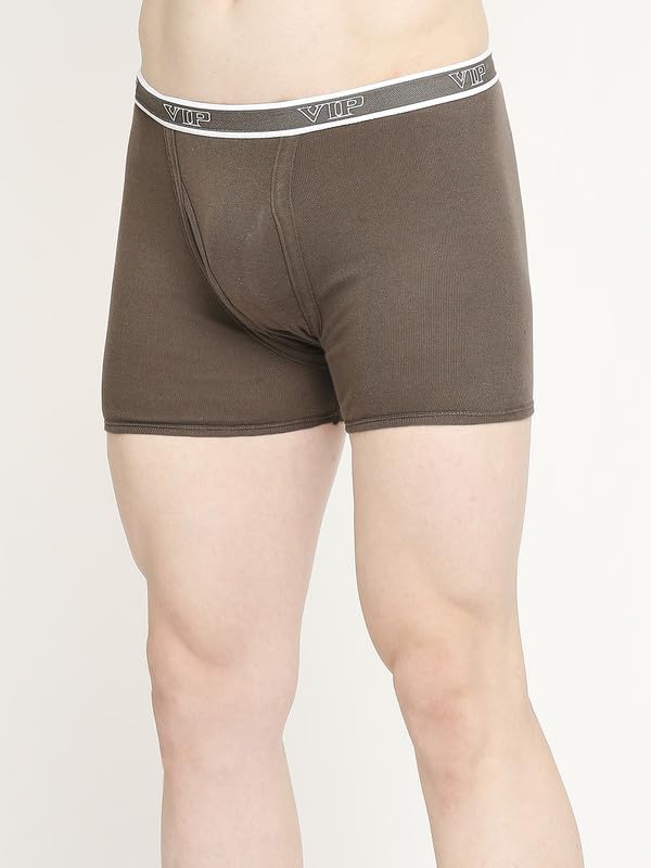 Image of VIP Advanta 100% Ribbed Cotton Fabric Trunk Combo Set for Mens with Covered Elastic Waistband