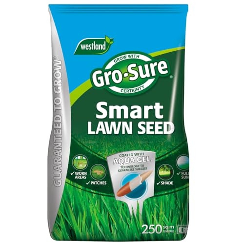 Image of Gro-Sure Aqua Gel Coated Smart Grass Lawn Seed, 250m2 (10 kg)