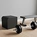 Qianly Hip Bench Support Box Heavy Duty Home Gym Portable Bridge Exercise Glute Training Box Ups Squat Fitness Adults , Gray Black