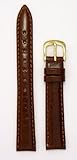 JP Leatherworks Ladies Genuine Italian Leather Watchband Tan 10mm Watch Band