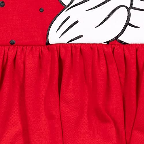 Disney G1P3799MI Minnie Mouse Valentines Day Toddler Girls Peplum T-Shirt And Leggings Outfit Set Red/Black 5T thumb #7