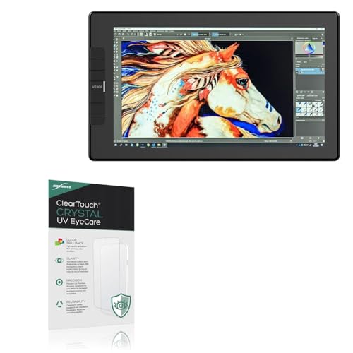 BoxWave Screen Protector Compatible With Veikk VK1200 (21.5 in) - ClearTouch Crystal Anti-UV EyeCare (2-Pack), Filters out Harmful Blue Light Reduce Fatigue